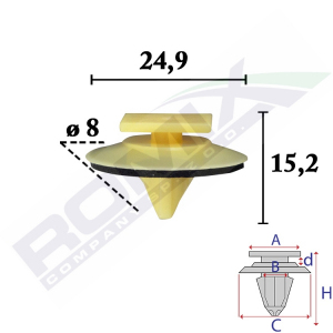 spinka listwy C70776