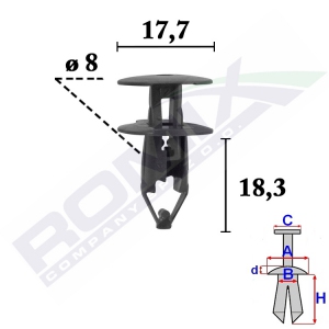 kołek rozporowy C70570