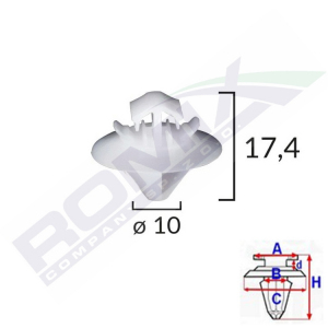 spinka listwy C40338