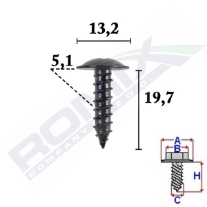 wkręt montażowy C70593