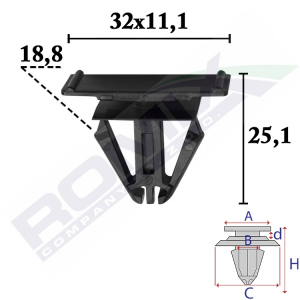 spinka listwy C70773