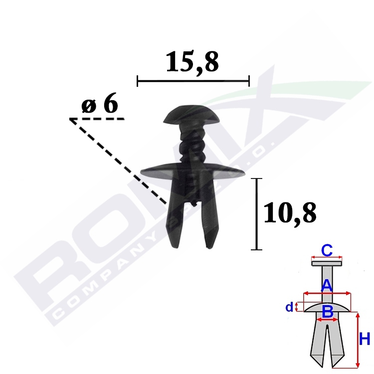 Kołek Rozporowy C70354 - Katalog - Dystrybutor Spinek Samochodowych