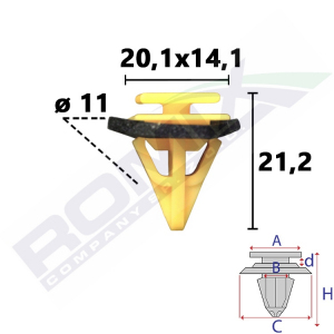 spinka listwy C80136