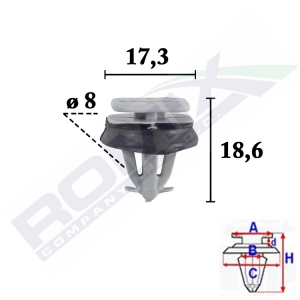 spinka listwy C70574