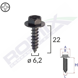 wkręt montażowy C60614