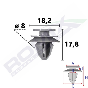 spinka listwy C70850