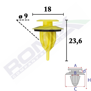 spinka listwy C70705