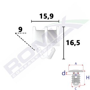 spinka listwy C80146