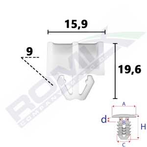 spinka listwy C80145