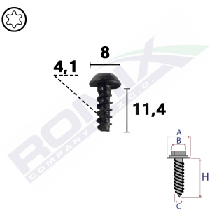 wkręt montażowy C70811